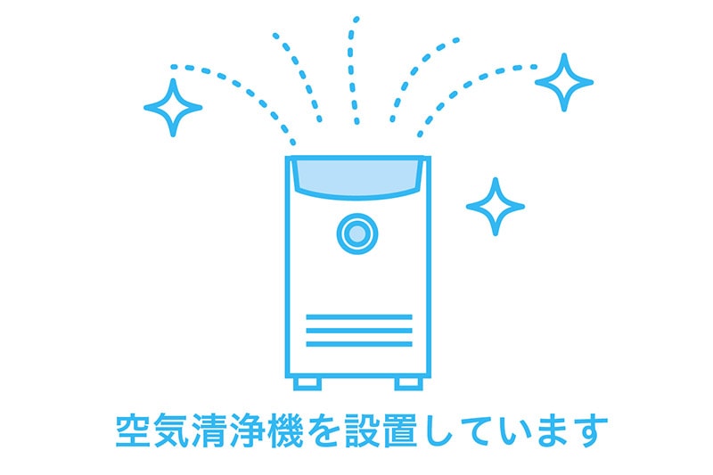 空気清浄機を設置しています